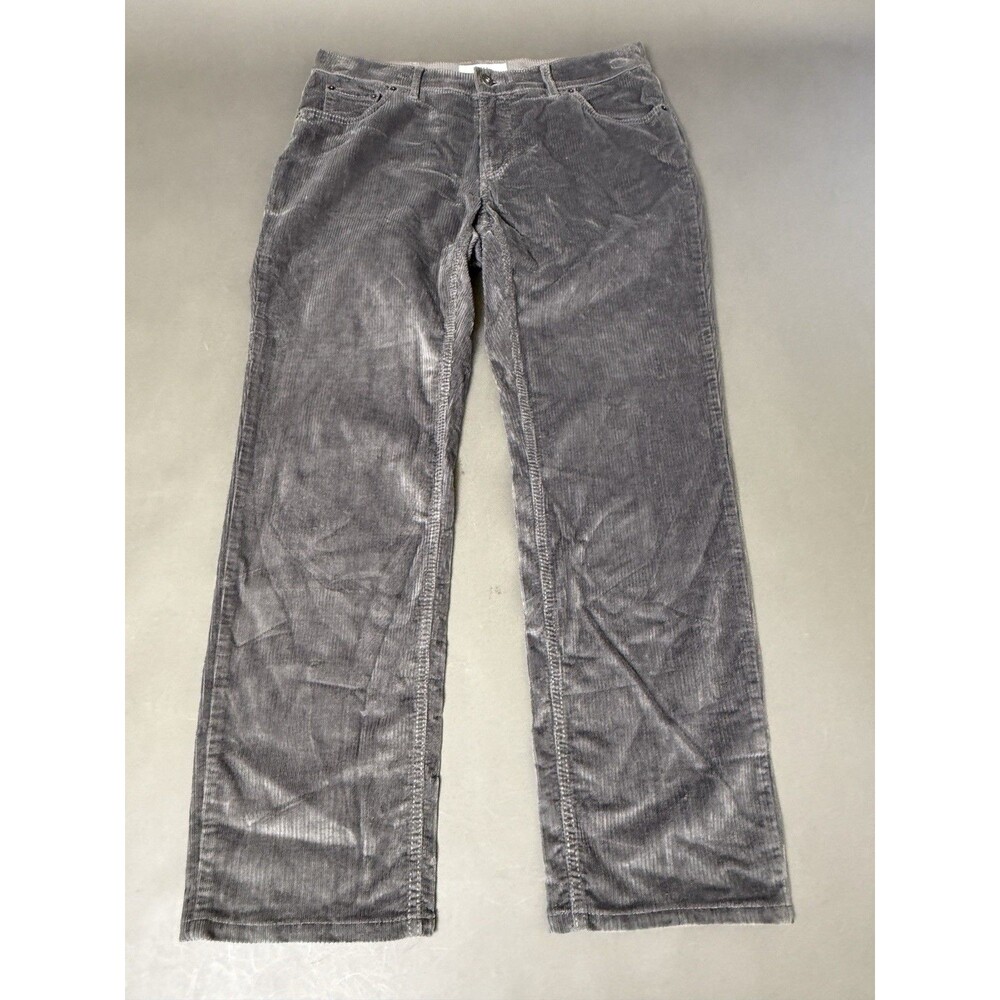 BRAX Chuck Men's Grey Size 34x30 Hi-Flex Corduroy Modern Fit Chino Pants